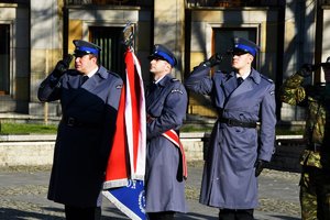 Poczet sztandarowy Komendy Wojewódzkiej Policji