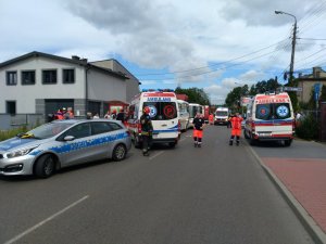 Wypadek autobusów w Będzinie